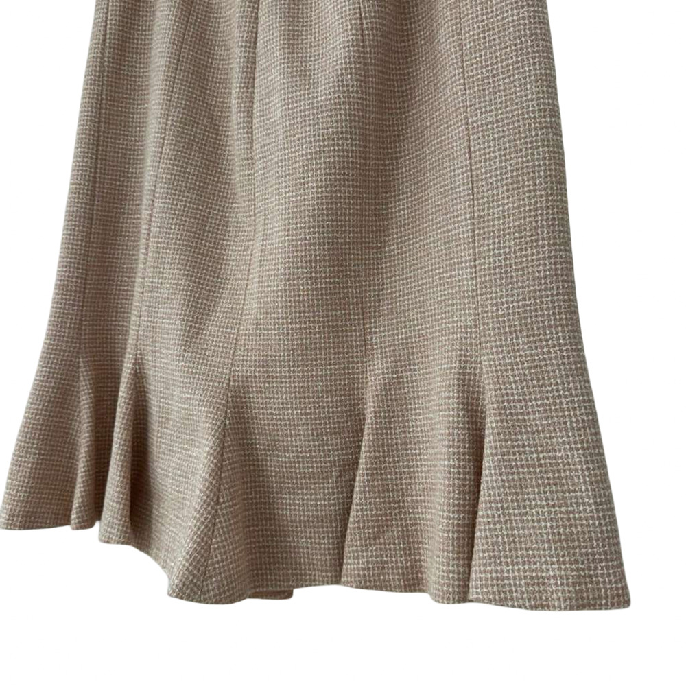 Maggy London Petites Pink Vintage Tweed Lace Trim Skirt Suit Blazer Y2K sz 10 P - Picture 6 of 16